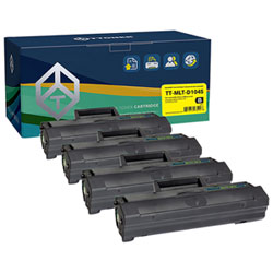 Cartouche D'encre En Poudre Noire De Ttoner Pour Samsung (Tt-D104S) - Paquet De 4