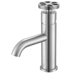 ANCONA Nova Series Single Lever Bathroom Faucet In Brushed Nickel