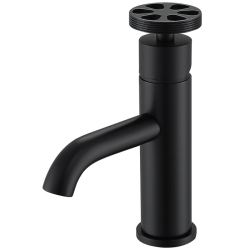 ANCONA Nova Series Single Lever Bathroom Faucet In Matte In Black