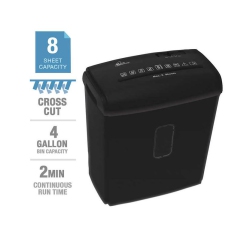ROYAL SOVEREIGN 8-Sheet Personal Cross-Cut Shredder And Credit Card CD Home Office Shredder