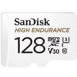 SANDISK 128GB High Endurance Micro Sd Card With Adapter Sdsqqnr-128G for Dash Cam And Video Monitoring System