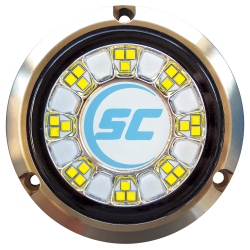 SHADOW-CASTER Scr-24 Bronze Underwater Light - 24 Leds - Bimini Blue/great In White