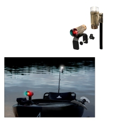ATTWOOD MARINE Attwood Paddlesport Portable Navigation Light Kit - C-Clamp, Screw Down Or Adhesive Pad - Realtree Max-4 Camo