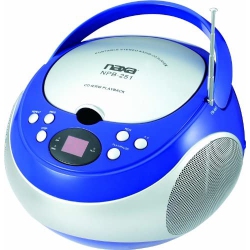 NAXA ELECTRONICS Npb-251Bu Portable CD Player With Am/fm Stereo Radio