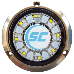 SHADOW-CASTER Blue/white Color Changing Underwater Light - 16 Leds - Bronze