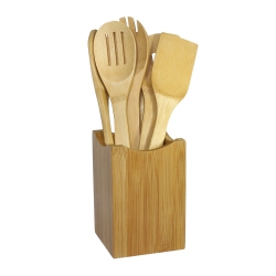 OCEANSTAR 7 Piece Bamboo Cooking Utensil Set