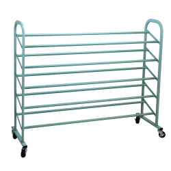 OCEANSTAR 5-Tier Metal Shoe Rack In Turquoise