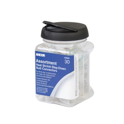 ANCOR Heat Shrink Multi-Wire Step Down Butt Connectors 24-8 Assorted 30-Piece Jar