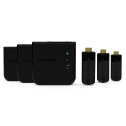 NYRIUS Aries Prime Digital Wireless HDMI Transmitter & Receiver System for HD 1080P 3D Video Streaming - 3 Pack