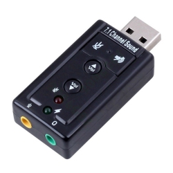 LIPTO -`mini USB 2.0 3D Virtual 480Mbps External 7.1 Channel Audio Sound Card Adapter