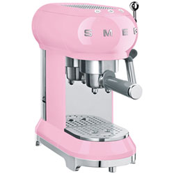 Smeg 50's Style Manual Espresso Machine with 15 Bar Pressure - White
