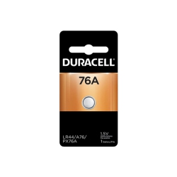 DURACELL 24-Cards 76A Alkaline Button Batteries (Lr44, A76)