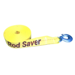 ROD SAVER Heavy-Duty Winch Strap Replacement - - 2" X 25' In Yellow