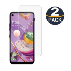 CSMART 【2 Packs】 Premium Tempered Glass Screen Protector for Lg Q70, Case Friendly & Bubble Free