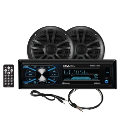 BOSS AUDIO Mcbk634B.6 Package W/mr634Uab, 2-Mr6B Speakers & Mrant10 Antenna - In Black