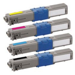 OKIDATA 44469701 44469702 44469703 44469801 Compatible Toner Cartridge Combo Bk/c/m/y