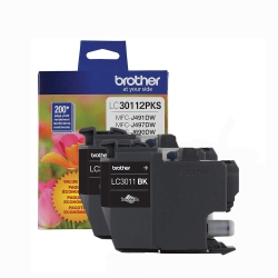 BROTHER Lc3011 Original Ink Cartridge Twin Pack (Lc30112Pks) In Black