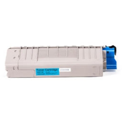 OKIDATA 44318603 Compatible Toner Cartridge for C711 Printer In Cyan