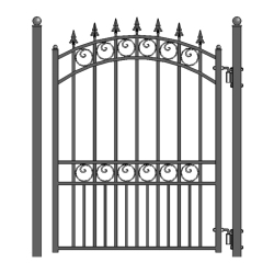 ALEKO ® London Steel Pedestrian Gate 5'