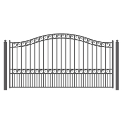 ALEKO Dg16Parssw Paris Style Swing Single Steel Driveway Gate 16'
