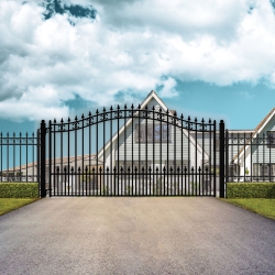 ALEKO ® Dg14Stpssw St.petersburg Style Single Swing Steel Driveway Gate 14' X 6 1/4'