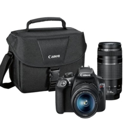 CANON Eos Rebel T7 / 2000D Ef-S 18-55MM Is Ii Usm & 75-300MM Iii Kit With Case - Us Version W/ Seller Warranty