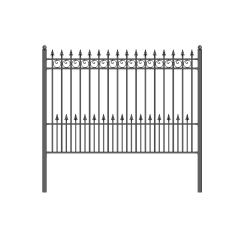 ALEKO ® Prague Style Diy Iron Wrought Steel Fence 5.5' X 5' High Quality Ornamental Fence