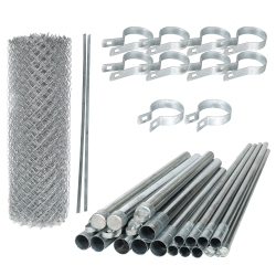 ALEKO ® Galvanized Steel Chain Link Fence 6X50 Feet Complete Kit