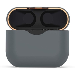 WINGOACCESSORIES Silicone Cover Case for Sony Wf-1000Xm3 Wireless Earbuds, Soft Anti Drop Silicone Protective Case Cover - In Grey