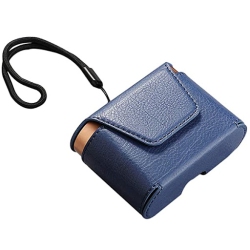 WINGOACCESSORIES Dustproof Leather Protective Cover Case Compatible With Sony Wf-1000Xm3, 1000Xm3S, 1000Xm3B Earphone - In Blue