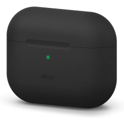 ELAGO Airpods Pro Case Cover Designed for Apple Airpods Pro Case (2019), Full Protective Silicone Case (Black)