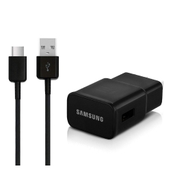 SAMSUNG Fast Adaptive Charging Wall Charger Ep-Ta20Jbe + 2 X Type USB C Cable Ep-Dg950Cbe for Galaxy Tab A 10.1 (2019)