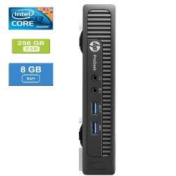 HP Refurbished (Good) - 600 G1 Mini Intel Core I3-4160T 3.10 Ghz, 8GB, 256GB SSD, Win 10 Pro