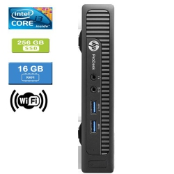 HP Refurbished (Good) - 600 G2 Mini Intel Core I3-6100T 3.20 Ghz, 16GB, 256GB SSD, Win 10 Pro