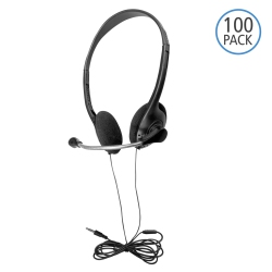 HAMILTONBUHL Headset On Ear Withmic 100 Pack Trrs Plug 3.5Mm