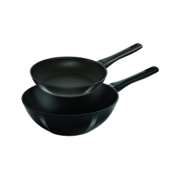 ZWILLING Madura Plus 2 Piece Aluminum Frypan And Wok Set