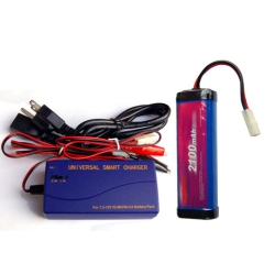 POWER PORTABLE 7.2 Volt Nicd Battery Pack (2100 Mah) + Universal Smart Charger