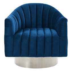 VIVA LIFESTYLE INC. Furiture Swivel Accent Chair - Blue/silver