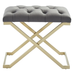 VIVA LIFESTYLE INC. Furiture Single Bench - Grey/gold