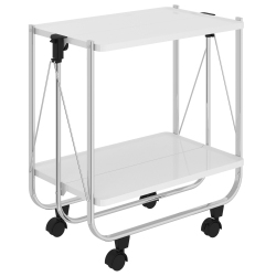 VIVA LIFESTYLE INC. Furiture 2-Tier Folding Bar Cart - Tier Folding Bar Cart