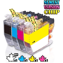 INKFIRST 1 Set Of 4 Compatible Ink Cartridges Lc3011 Lc3013 Xl Replacement for Brother Lc3013 Lc3011 Mfc-J895Dw Mfc-J491Dw