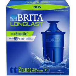BRITA Longlast Replacement Filters for Water Pitchers - 2 Pack