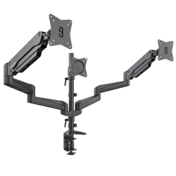 SHOPPINGALL Fully Adjustable Triple Gas Spring Lcd Monitor Mount Stand for 15”-32” Monitors - Sa-Ga36 (Black)