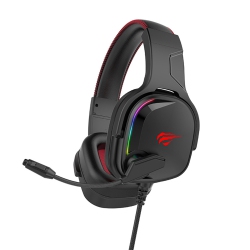 HAVIT USB7.1 Channel Gamenote RGB Lighting 3D Digital Stereo Surround 50MM Driver Gaming Headphone With Mic for PC