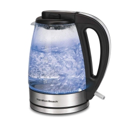HAMILTON BEACH 40865C 1.7-Liter Glass Kettle