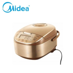 MIDEA Micom Rice Cooker, Digital Multi-Functional Ricer Cooker/steamer Rice, Slow Cooker (3L/5.5Cup, Gold) In Brown