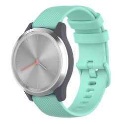 STRAPSCO Silicone Rubber Watch Band Strap for Garmin Vivomove 3S & Vivoactive 4S - Mint In Green