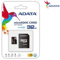 ADATA 32GB Class10 Micro Sdhc Uhs-I U1 Memory Card W/ Adapter