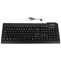 Seal Shield Clean Wired Full Size Waterproof Keyboard with Quick Connect - English