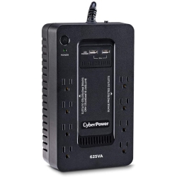 CYBERPOWERPC Cyberpower St625U Standby UPS System, 625Va/360W, 8 Outlets, 2 USB Charging Ports, Compact